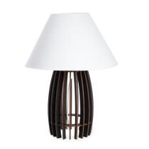 Abajur De Mesa Luminária Moderna Quarto Oval E-27 Preto