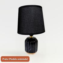 Abajur de Mesa Luminária Quarto Sala Porcelana e Tecido Decoração Variadas Cores Abajur de Mesa Luminária Quarto Sala Porcelana e Tecido Decoração Variadas Cores