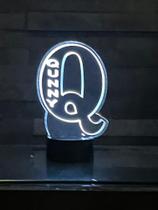 Abajur de Mesa MIRROR MANIA LED com Letra Personalizada Q Abajur de Mesa MIRROR MANIA LED com Letra Personalizada Q