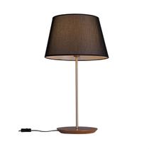 Abajur de Mesa Slim 52cm 1L Cúpula Cotton Black Madelustre