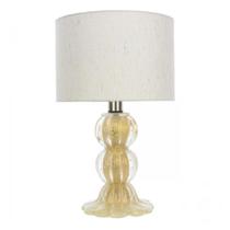 Abajur de Murano Siena Base 23cm Topázio Com Ouro