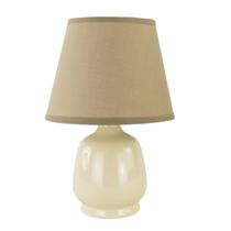 Abajur de Quarto Bege Com Cúpula - Luminária de Mesa