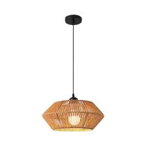 Abajur De Rattan Trançado Marrom Boho 32CM LED E27 Luminária Pendente Para Decoração De Interiores Abajur De Rattan Trançado Marrom Boho 32CM LED E27 Luminária Pendente Para Decoração De Interiores