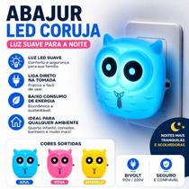 Abajur de Tomada Coruja LED Luz Noturna Infantil Bivolt Decoração Quarto Bebê Criança Abajur de Tomada Coruja LED Luz Noturna Infantil Bivolt Decoração Quarto Bebê Criança