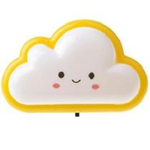 Abajur de tomada Nuvem Tomada Luz Led Infantil AMARELO