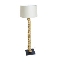 Abajur Decorativo Madeira Rustico Galho Base Preta Cúpula Abajur Decorativo Madeira Rustico Galho Base Preta Cúpula