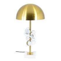Abajur Decorativo Moderno Esferas Cristal Incolor Luxuosa Abajur Decorativo Moderno Esferas Cristal Incolor Luxuosa