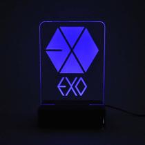 Abajur e Luminária EXO de Acrílico com LED Azul Abajur e Luminária EXO de Acrílico com LED Azul