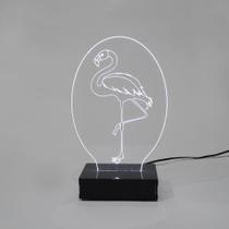 Abajur e Luminária Flamingo LED Branco Abajur e Luminária Flamingo LED Branco