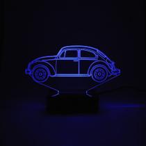 Abajur e Luminária Fusca de Acrílico Com LED Azul Abajur e Luminária Fusca de Acrílico Com LED Azul