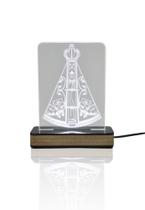 Abajur e Luminária Nossa Senhora Aparecida LED Branco