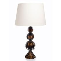 Abajur Em Cristal Murano Marrom 53cm São Marcos 110V