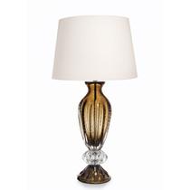 Abajur Em Cristal Murano Marrom 60cm São Marcos 110V