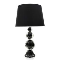 Abajur Em Cristal Murano Preto 53cm São Marcos 110V