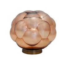Abajur em Metal com Vidro Bubble Metálizado Cobre