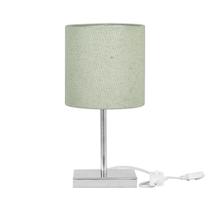 Abajur Eros Cilindrico Rustico Escuro 026 Base Quadrada Abajur Eros Cilindrico Rustico Escuro 026 Base Quadrada