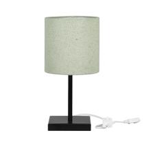 Abajur Eros Cilindrico Rustico Escuro 026 Base Toda Preta Q. Abajur Eros Cilindrico Rustico Escuro 026 Base Toda Preta Q.