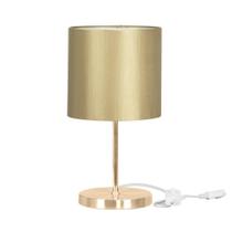 Abajur Eros Cilindrico Shant Dourado Base Redonda New Cobre