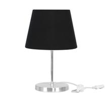 Abajur Eros Dome Preto Base Redonda Abajur Eros Dome Preto Base Redonda