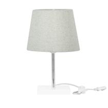 Abajur Eros Dome Rustico Escuro 026 Base Branco Quadrada Abajur Eros Dome Rustico Escuro 026 Base Branco Quadrada