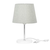 Abajur Eros Dome Rustico Escuro Base Redonda Branco Abajur Eros Dome Rustico Escuro Base Redonda Branco