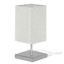 Abajur Eros Quad Rustico Escuro 026 com Base Quadrada