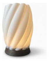 Abajur Espiral Decorativo Led Luminária Moderna Iluminação Branco Marrom-escuro 127v Abajur Espiral Decorativo Led Luminária Moderna Iluminação Branco Marrom-escuro 127v