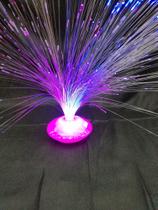 Abajur fibra ótica luminária neon várias cores.
