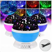 Abajur Giratório Galaxy Lilás Mesa Luz Infantil Perfeita