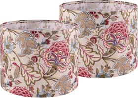 Abajur GOSO para impressão de fibras de poliéster com flores 33x33x25cm Abajur GOSO para impressão de fibras de poliéster com flores 33x33x25cm