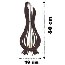 Abajur Grande de Chão ANA MARIA MDF Luminária - - LENOBRE