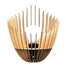 Abajur Grande De Chão El Salvador Mdf Luminária - Preto