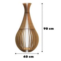 Abajur Grande de Chão GOTAS DE ORVALHO MDF Luminária - Abajur Grande de Chão GOTAS DE ORVALHO MDF Luminária -