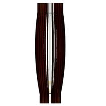 Abajur Grande De Chão Obelisco Mdf Luminária - Preto
