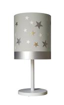 Abajur Infantil Estrelas Base Branca Rosa 20X43 Bivolt