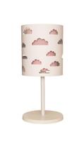 Abajur Infantil Nuvens Duplo Rosa -Base Br 20X41