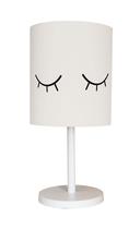 Abajur Infantil Olhinho Base Branca Cúpula 20x43 Branco