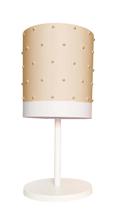 Abajur Infantil Pérolas - Base branca 20X41 cáqui