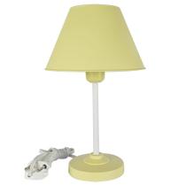 Abajur Infantil Slim Menina ou Menino Luminária para Quarto de Bebê - Cor Amarelo