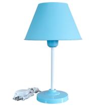 Abajur Infantil Slim Menino Para Quarto de Bebê Cor Azul