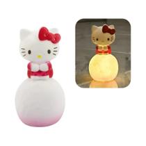 Abajur Kawaii Sanrio - Hello Kitty, Kuromi e Cinnamoroll - Luminária de Mesa para Crianças