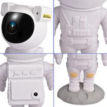Abajur LED Infantil Projetor Astronauta - Lua e Galáxia para Menino Abajur LED Infantil Projetor Astronauta - Lua e Galáxia para Menino