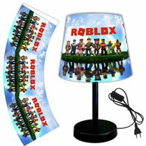 Abajur luminaria 15x20 quarto bebe roblox red