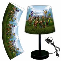 Abajur luminaria 15x20 quarto roblox branco