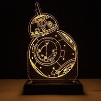 Abajur Luminária Bb8 Star Wars O Despertar Da Força Led