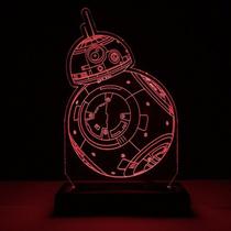 Abajur Luminária Bb8 Star Wars O Despertar Da Força Led - Tecnotronics