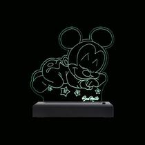 Abajur Luminária Bebe Mickey LED