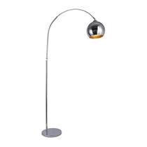 Abajur Luminaria Chão Metal Prateado Design Moderno Abajur Luminaria Chão Metal Prateado Design Moderno