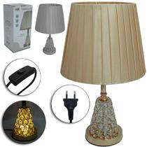 Abajur Luminária Com Cúpula E Base De Metal Stil Decor Bivolt 42x24,7cm De Ø Abajur Luminária Com Cúpula E Base De Metal Stil Decor Bivolt 42x24,7cm De Ø