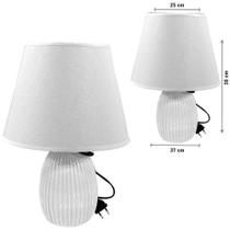 Abajur / Luminaria Com Cupula E Base De Porcelana Bivolt - SPIDER